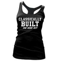 Classically Built One More Rep Womens Racerback Tank Top